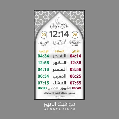 قالب شاشة مواقيت الربيع رقم 4